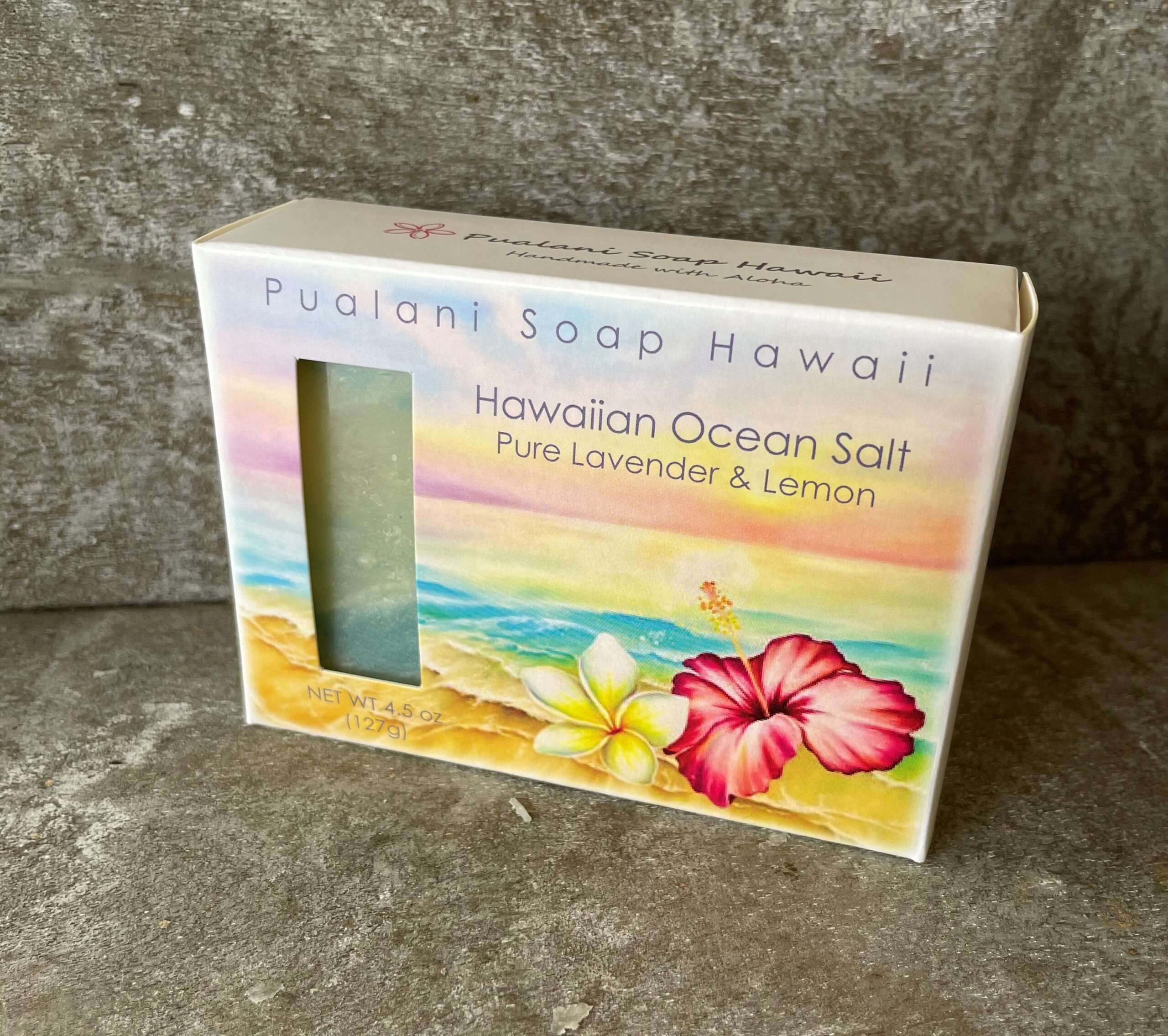 Hawaiian Deep Ocean Salt Pure Lavender and Lemon 4.5oz