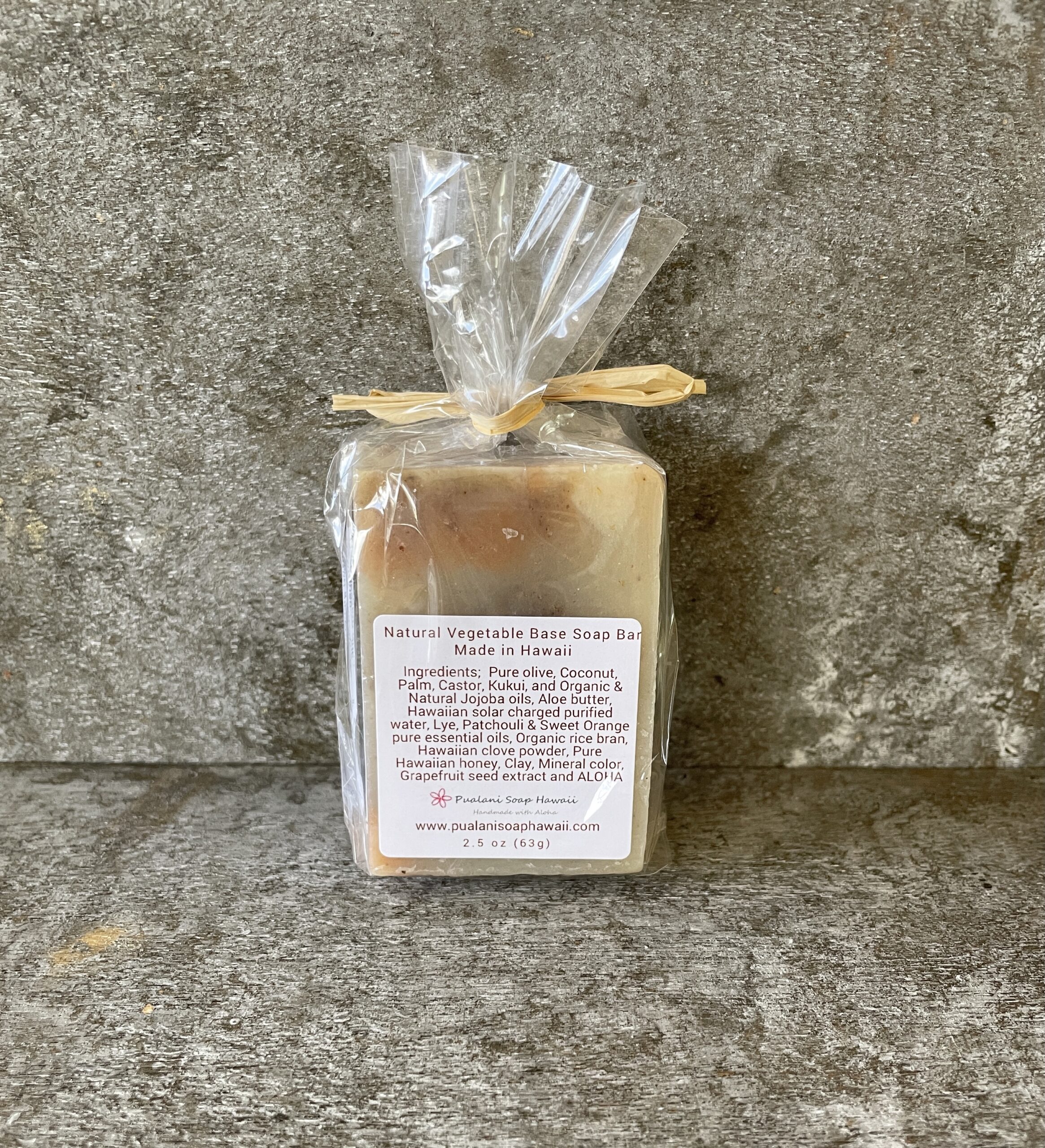 Mini Patchouli & Orange Bar with Clove & Organic Rice Bran 2oz - Image 2