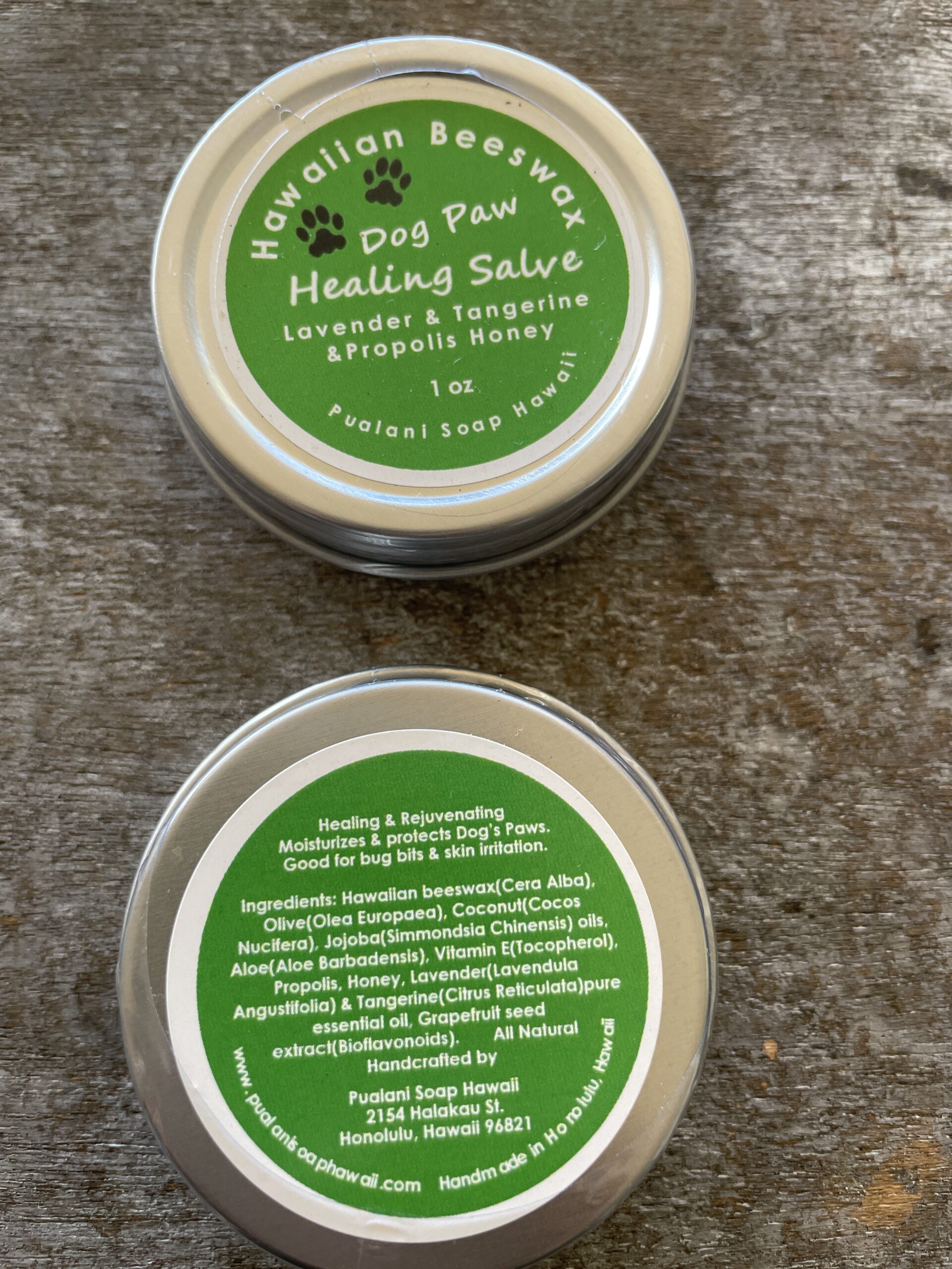 Hawaiian Dog Paw Healing Salve Lavender Tangerine Propolis Honey 1oz - Image 4
