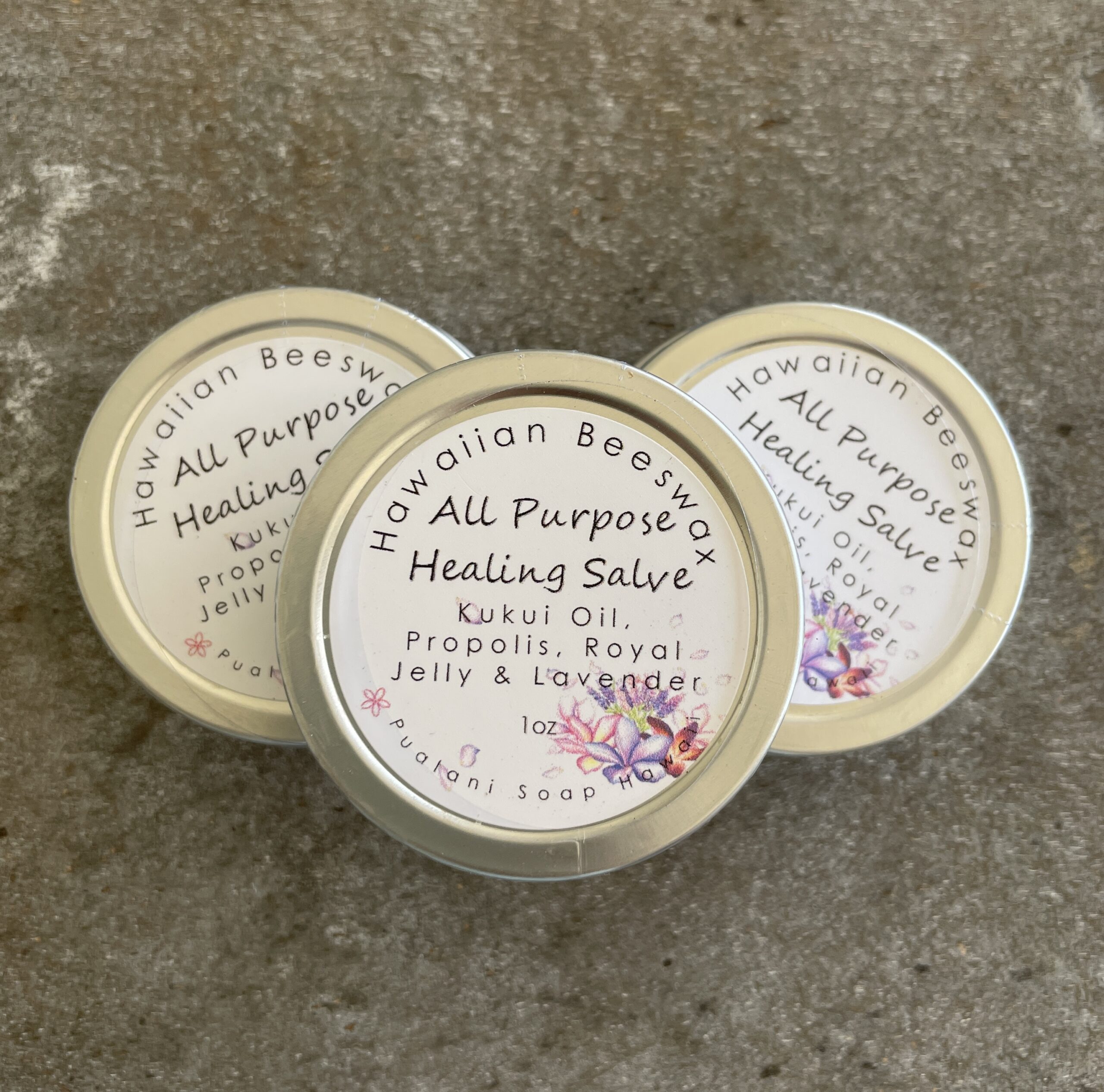 Hawaiian Beeswax All Purpose Healing Salve with Pure Lavender Propolis Royal Jelly 1oz & 2oz - Image 2