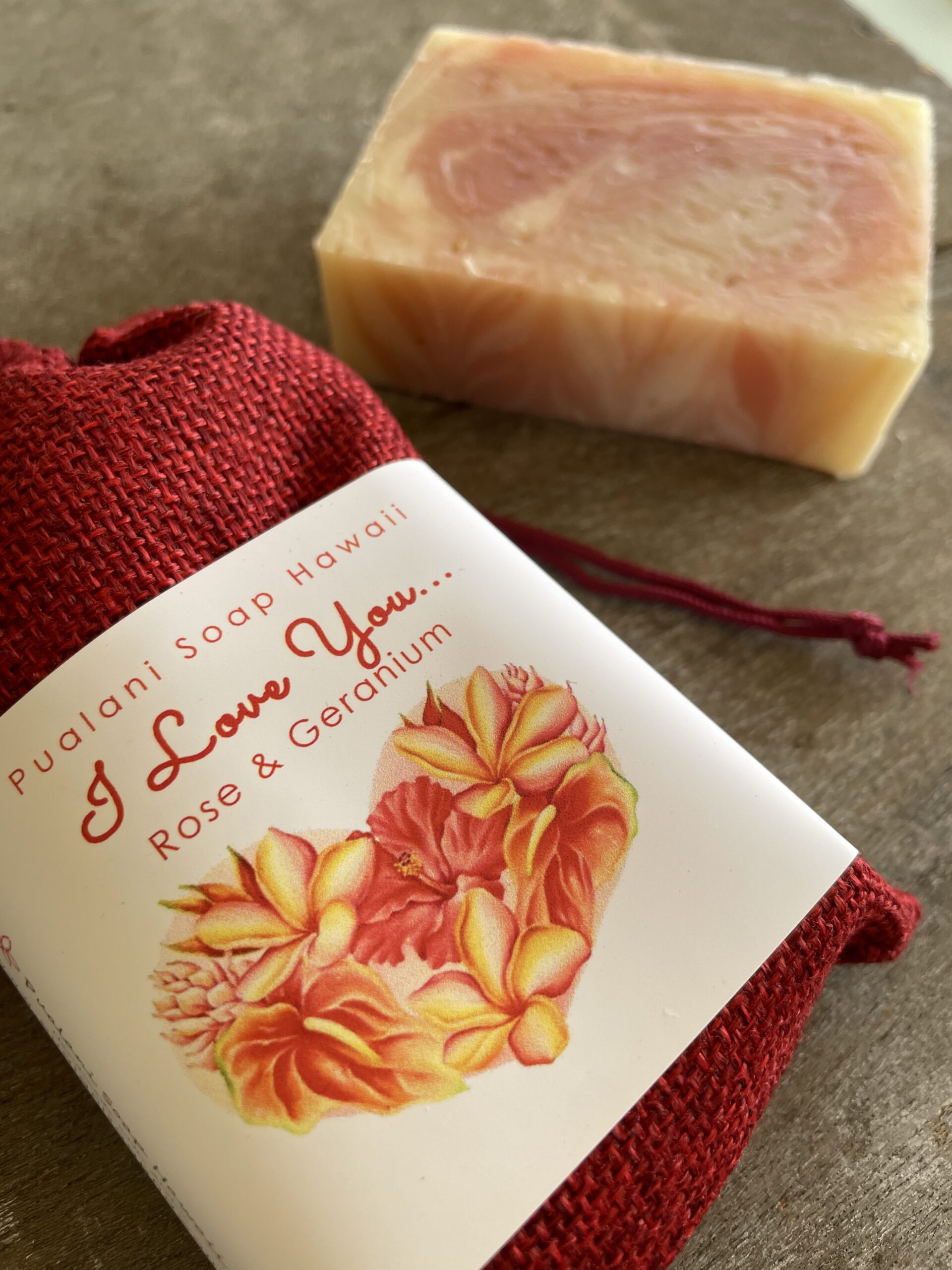 I Love You with Rose and Geranium Gentle scrub with oatmeal 2oz & 4oz - Image 5