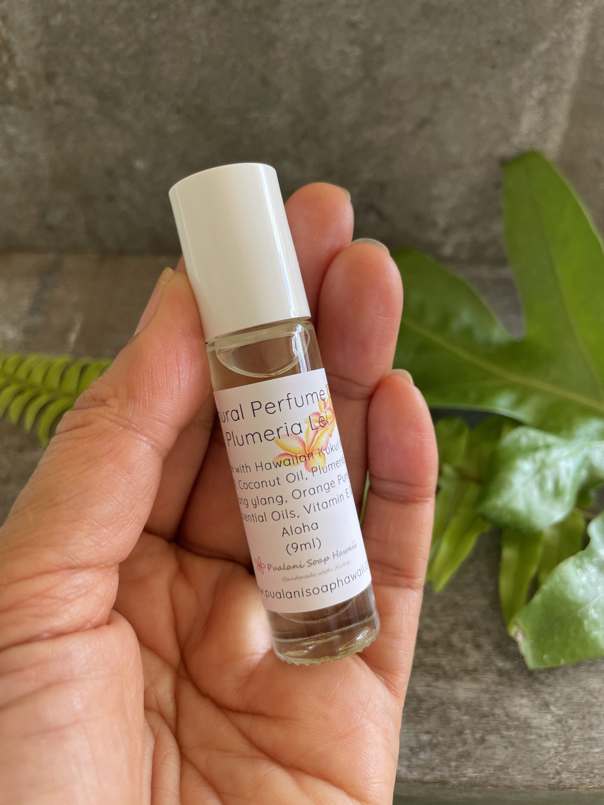 Plumeria Lei Natural Perfume Oil 9ml roll-on bottle - Image 3