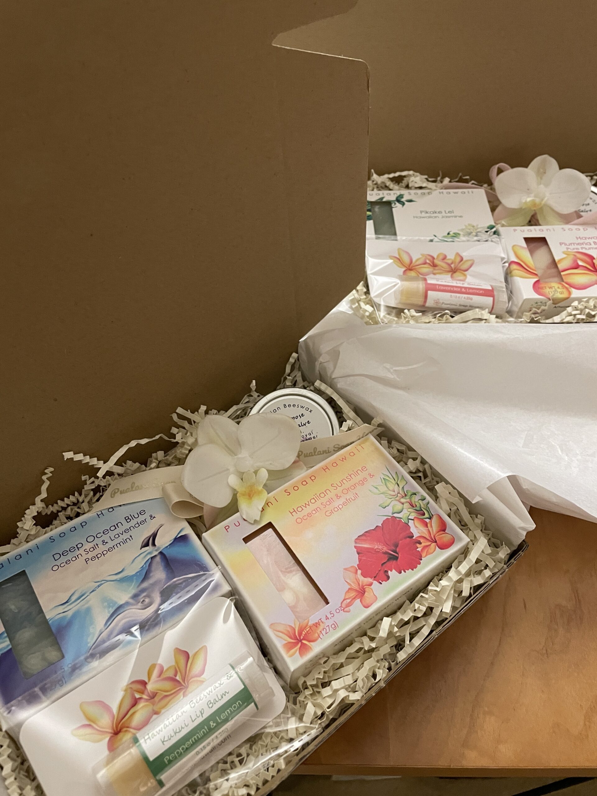 Hawaiian Ocean Salt Soap Set with Hawaiian Beeswax Salve and Lip Balm - Image 2