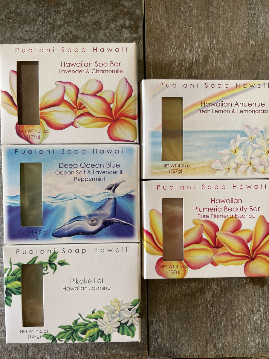 Pualani Soap Hawaii Soap Set of 5