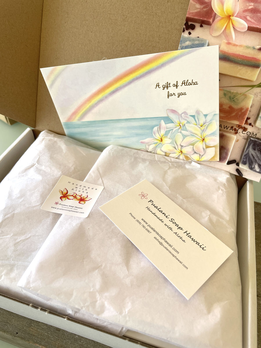 Pualani Soap Hawaii Pack of 2 Soap Gift Box with 4 Soap Bars in each box (Ship to Japan pack)