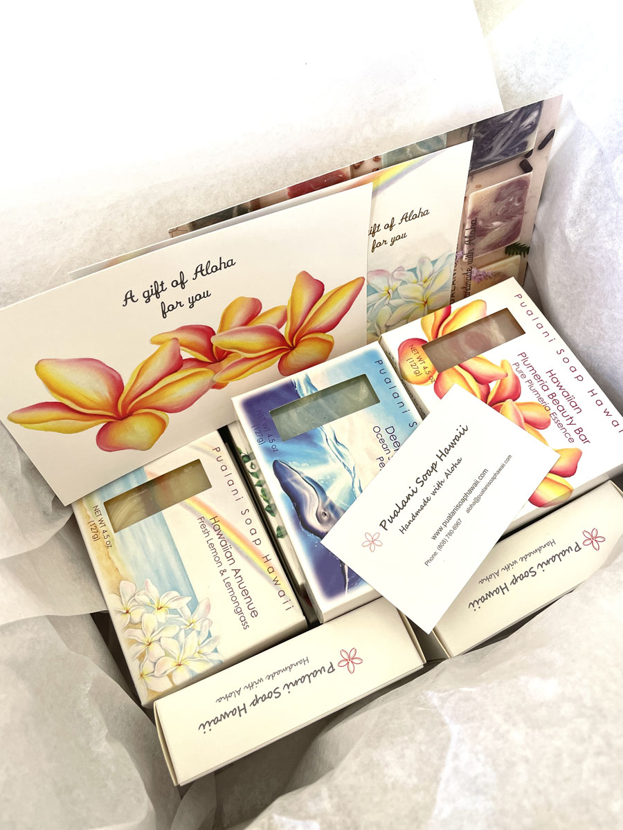 Pualani Soap Hawaii Soap Set of 10 (Ship to Japan pack)