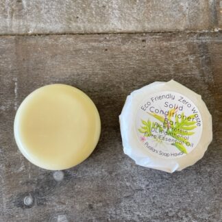 Solid Conditioner Bar Eco Friendly Zero Waste made with Rice Protein, DL-Panthenol, Pure Essential Oils 3oz